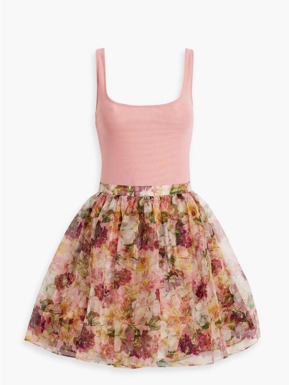 Alice + Olivia Pink Tank Bodice Dress Size 4 Like New.